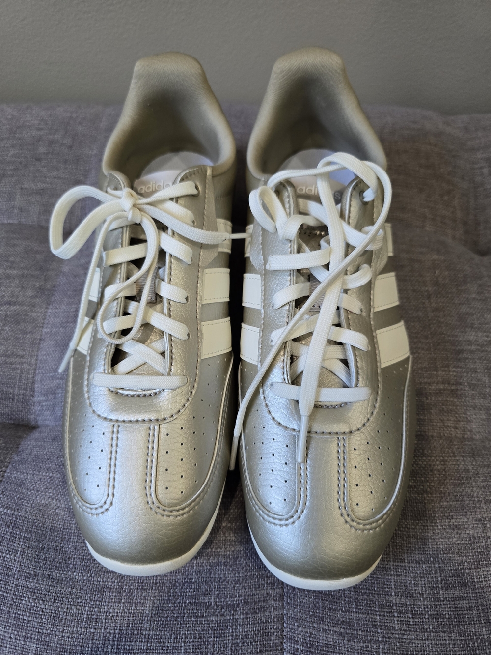 Adidas Women's Metallic Silver Classic Trainer